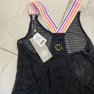 Alto Giro Mesh Racerback Top large grande workout top Zumba activewear cycling